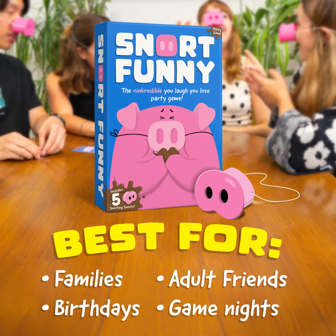 Best for families, adult friends, birthdays and game nights
